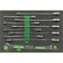 Vim Tools SAR100 Wrench Set 10-Piece Metric Slim Angled 12-Point Ratcheting Wrench Set 10 to 19 mm EVA Foam Tray