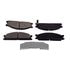 087-1296 by BECK ARNLEY - SEMI-MET BRAKE PADS