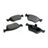 087-1614 by BECK ARNLEY - SEMI-MET BRAKE PADS