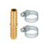 AES Industries 7342 Air Tool Hose Splicer Air Hose Splicer Kit, 3/8 In., Barb, Brass Ideal for Professional Air Tools Use