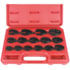 Astro Pneumatic 7115 Wrench Set 15-Piece Metric Flare Crowfoot Wrench Set, 8mm-24mm, 3/8-Inch and 1/2-Inch Drive