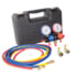 FJC, Inc. 6760SPC60 Manifold Pressure Gauge R-134a Aluminum Block Manifold Gauge Set with 60-Inch Hoses and Storage Case