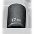 Grey Pneumatic 2117M Socket 1/2" Drive x 17mm 12-Point Size, 38mm Length, Impact Socket, Type II Shape