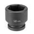Grey Pneumatic 4036M Socket 1" Drive x 36mm Hex Size, 62mm Length, Impact Socket, Type III Shape