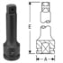 Grey Pneumatic 4010EL Socket Drive Extension 1" Drive x 10" Socket Drive Extension, 9.84 Length, with Locking Pin