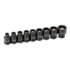 Grey Pneumatic 9709G Socket Set 1/4" Drive 9 pc. Magnetic Impact Socket Set