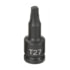 Grey Pneumatic 927T Socket Driver Bit 1/4" Drive x T27 Size, Internal Star Impact Socket Driver Bit