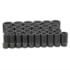Grey Pneumatic 8129D Socket Set 29-Piece, 3/4" Drive 12-Point, 3/4" to 2-1/2" Deep Length, Impact Socket, with Metal Case