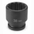 Grey Pneumatic 3136M 3/4" Drive x 36mm 12 Point Standard Impact Socket