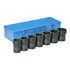 Grey Pneumatic 8370 Rack and Pinion Seal Kit 3/4" Dr Truck Pinion Locknut Impact Socket Set, 7 pc