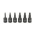 Grey Pneumatic 996T Socket Driver Bit Set 6-Piece, 1/4" Drive T10-T30 Size, Internal Star Impact Socket Driver Bit Set