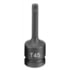 Grey Pneumatic 2145T Socket Driver Bit 1/2" Drive x T45 Size, 2.95mm Length, Internal Star Impact Socket Driver Bit