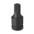 Grey Pneumatic 2116S Socket Driver Bit 1/2" Drive x M16 Size, 2.17mm Length, Triple Square Impact Socket Driver Bit