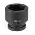 Grey Pneumatic 4022M Socket 1" Drive x 22mm Hex Size, 58mm Length, Impact Socket, Type I Shape