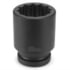 Grey Pneumatic 4224D Socket 1” Drive x 3/4" 12 Point Deep Impact Socket