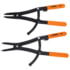 Lang 1487 Pliers 2-Piece Straight 0.120" Replaceable Tips Internal/External Locking Snap Ring Pliers Set