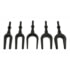 Mayhew Tools 31940 Multi-Purpose Hardware Pneumatic Separating Pickle Fork Set - 5 Pc., 0.401 in. Parker Shank
