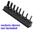 Mechanic's Time Savers 388 Socket Holder Black Universal Socket Holder, 3/8 thru 3/4 SAE and/or 10 thru 19 mm