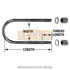 Euclid E-UB8161-14 Threaded U-Bolt Threaded U-Bolt, Round Bend, 6.00 in. Thread Length, 7/8 in.-14 Thread Size, Grade 8