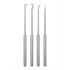 Ullman Devices PH-4 Hook and Pick Set 4-Pieces High Carbon Polished Steel Hook and Pick Set, Hex Handles