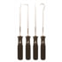Ullman Devices PSP-4 Hook and Pick Set 4-Pieces High Carbon Steel Individual Small Component Hook and Pick Set