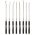 Ullman Devices CHP8-L Hook and Pick Set 8-Pieces Long 9-3/4 Inch Industrial Steel Hook and Pick Tool Pouch Set