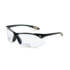 UVEX A952 Safety Glasses, Bi-Focal Readers, +2.50, Sporty Black Frame, Wraparound Clear Hardcoat Lens
