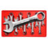 V8 Hand Tools 8910 Wrench Set 10-Pieces Metric Stubby Combination Wrench Set, 10mm to 19mm, 12-Point