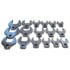 V8 Hand Tools 7917 Wrench Set 17-Pieces Metric Open End Crowfoot Wrench Set, 1/2-Inch Drive, 20mm to 46mm