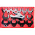 V8 Hand Tools 7814 Wrench Set 14-Pieces SAE Jumbo Open End Crowfoot Wrench Set, 1/2-Inch Drive, 1-1/16 to 2 Inch