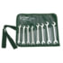 Vim Tools VM50 Wrench Set 8-Piece Metric Miniature Midget Ignition Open End Wrench Set Four to 9 mm