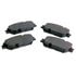 082-1657 by BECK ARNLEY - PREMIUM BRAKE PADS