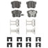 Wagner OEX537 Disc Brake Pad Set CERAMIC DISC PAD SET