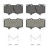 Wagner OEX976 Disc Brake Pad Set Premium Ceramic Disc Pad