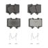 Wagner OEX976 Disc Brake Pad Set Premium Ceramic Disc Pad