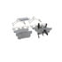 Wagner PD1086 Disc Brake Pad Set Wagner Brake ThermoQuiet PD1086 Ceramic Disc Brake Pad Set