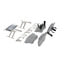 Wagner PD1086 Disc Brake Pad Set Wagner Brake ThermoQuiet PD1086 Ceramic Disc Brake Pad Set