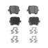 Wagner PD1108 Disc Brake Pad Set Wagner Brake ThermoQuiet PD1108 Ceramic Disc Brake Pad Set