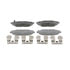 Wagner PD1114 Disc Brake Pad Set Wagner Brake ThermoQuiet PD1114 Ceramic Disc Brake Pad Set