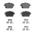 Wagner PD1161 Disc Brake Pad Set Wagner Brake ThermoQuiet PD1161 Ceramic Disc Brake Pad Set