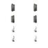 Wagner PD1161 Disc Brake Pad Set Wagner Brake ThermoQuiet PD1161 Ceramic Disc Brake Pad Set