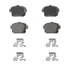 Wagner PD1161 Disc Brake Pad Set Wagner Brake ThermoQuiet PD1161 Ceramic Disc Brake Pad Set
