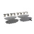 Wagner PD1114 Disc Brake Pad Set Wagner Brake ThermoQuiet PD1114 Ceramic Disc Brake Pad Set