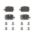Wagner PPV2174 Disc Brake Pad Set PPV Semi-Met Disc Pad