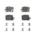 Wagner PPV2174 Disc Brake Pad Set PPV Semi-Met Disc Pad