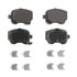 Wagner QC1326 Disc Brake Pad Set Wagner Brake ThermoQuiet QC1326 Ceramic Disc Brake Pad Set