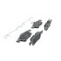 Wagner QC1564 Disc Brake Pad Set Wagner Brake ThermoQuiet QC1564 Ceramic Disc Brake Pad Set