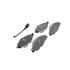 Wagner QC1760 Disc Brake Pad Set Wagner Brake ThermoQuiet QC1760 Ceramic Disc Brake Pad Set