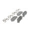 Wagner QC828 Disc Brake Pad Set Wagner Brake ThermoQuiet QC828 Ceramic Disc Brake Pad Set
