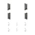 Wagner QC956 Disc Brake Pad Set Wagner Brake ThermoQuiet QC956 Ceramic Disc Brake Pad Set